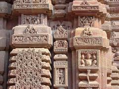 Decorations on the south face of Mukteshvara Temple tower