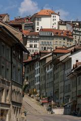 View of Freiburg im Üe Unterstadt from Neustadtstrasse