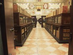 Biblioteca dell'Archiginnasio in Bologna, Italy showcasing historic architecture