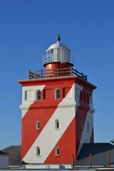 Green Point Lighthouse on a sunny day in Cape Town