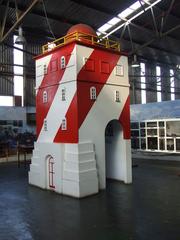 model lighthouse at the Outeniqua Railway Museum