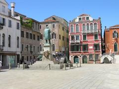 San Marco square in Venice, Italy with surrounding historic buildings