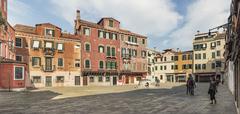 Panoramic view of Campo San Stin in Venice