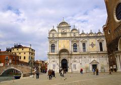 Ponte Cavallo bridge in Venice's Castello district near Zanipolo church