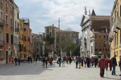 Campo Santo Stefano in Venice with Chiesa San Vidal