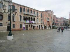 Scenic view of Venice canals with traditional gondolas and historic buildings