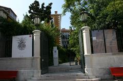 Entrance to Palazzo Cavalli Franchetti in Campo Santo Stefano, Venice