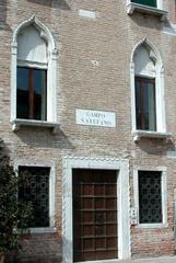 Nissioeto street sign at Campo Santo Stefano in Venice