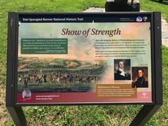 Show of Strength sign in Patterson Park, Baltimore