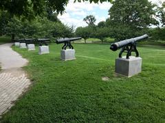 War of 1812 Memorial Cannons in Patterson Park, Baltimore