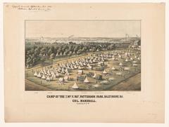 camp of the 7th Maine Volunteer Regiment at Patterson Park in Baltimore