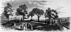 Illustration from Frank Leslie's Illustrated Newspaper depicting Patterson Park