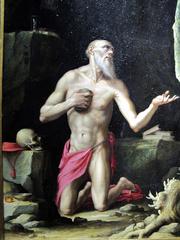 Jacopo Ligozzi painting of Saint Jerome in penitence, circa 1586