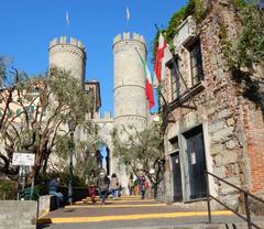 Torri di Porta Soprana and House of Columbus in Italy