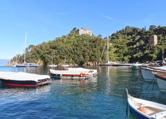 Panorama of Calata Marconi with Coppo point and Brown castle