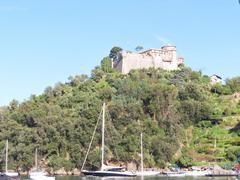 North and west sides of Castello Brown in Portofino