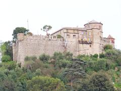 west side of Castello Brown in Portofino