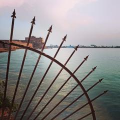 Castello Alfonsino in Brindisi at sunset