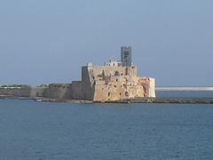 Old pier in the port of Brindisi, Italy