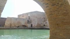 Atrium entrance of Castello Aragonese in Brindisi