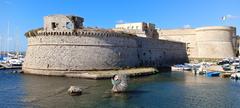 Gallipoli Castle in Italy captured on September 15, 2023