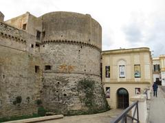 Castell de Gallipoli northwest tower and old fish market