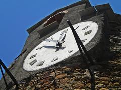 clock tower of Riomaggiore castle