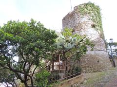 Torrione and west side of the Castello di Santa Margherita Ligure