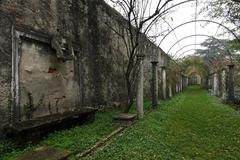 Castello Thiene, historical Italian castle with arched windows