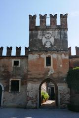 Castello Porto Colleoni Thiene in front of a blue sky