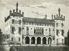 Thiene Castello dei Colleoni engraving