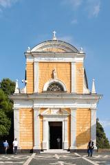 San Giorgio Church façade in Portofino, 2015