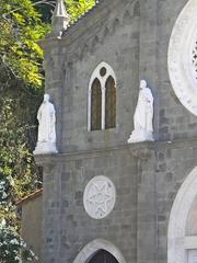 detailed view of the facade of San Giovanni Battista in Riomaggiore