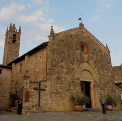 church in the medieval village of Monteriggioni