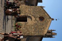 Monteriggioni walled medieval village in Italy