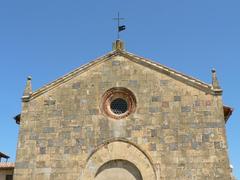 Santa Maria Assunta Church in Monteriggioni, Italy