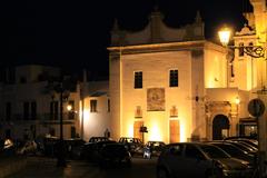 Night view of Santa Maria della Purità Church in Gallipoli, Puglia