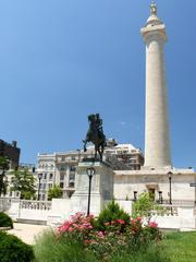 Lafayette and Washington Monument in Mt Vernon, Baltimore