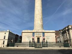 East side of Washington Monument base in Baltimore