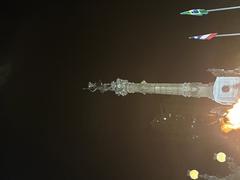 Monument to Caboclo in Campo Grande with symbolic fire in Salvador, Bahia, July 2, 2024