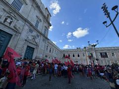 Movimento Sem Teto (MSTS) parade on July 2, 2024, in Salvador, Bahia