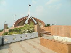 Pakistan Monument in Islamabad at dusk