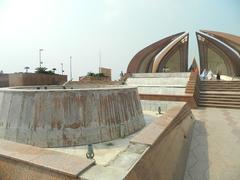 Pakistan Monument in Islamabad at sunset