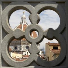 Dome of Florence Cathedral seen from Uffizi terrace