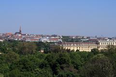 View from Tiergarten Schönbrunn across Vienna