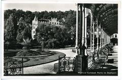 Karlsbad Stadtpark 1939 scenic view