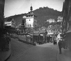 Piac kolonád in historical photograph