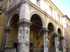 Siena - arcade on Piazza del Campo