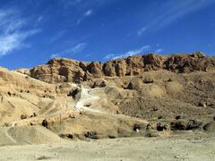 Cliffs near the Egyptian temple of Deir el-Bahri