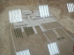 Model of the Deir el-Bahri temple complex